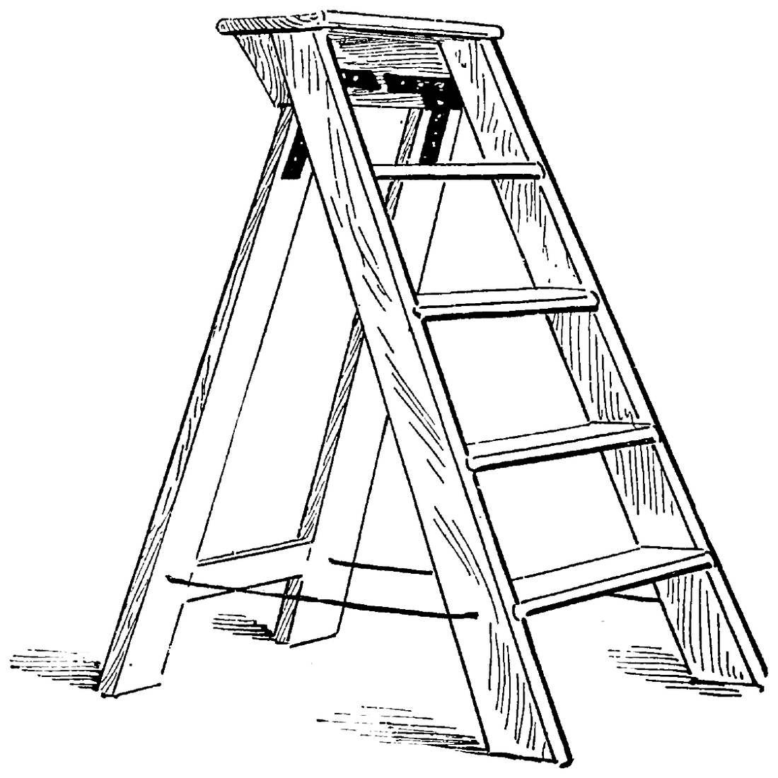 A usual form of folding steps.
