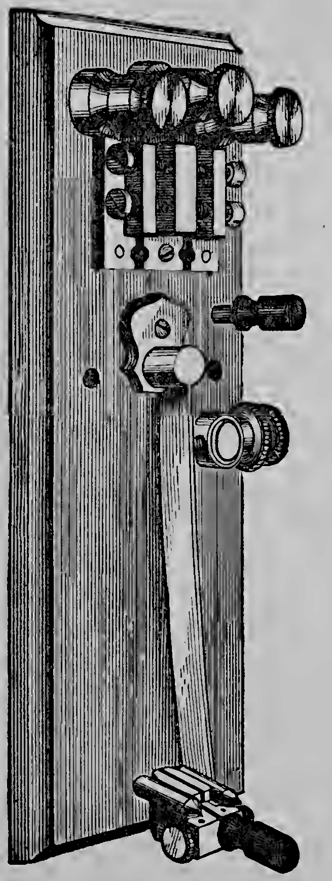A plug cut-out, used to disconnect an instrument from the main circuit when it failed.